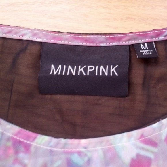NWOT MINKPINK Cellofame Sheer Top | Size M - Picture 7 of 7